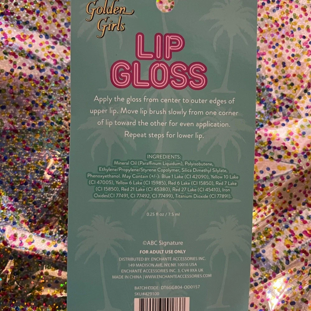 The Golden Girls Blanche Blush Lip Gloss - Pink